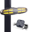 Smart Bicycle Brake Tail Light with Vibration Sensing, Wireless Remote Turn Signals, USB-C Rechargeable Rear Lights