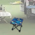 Aymzbd Camping Stool Recliner Foot Rest Mini Folding Stool Footrest Ottoman Ultralight Foldable Foot Stool for Barbecue