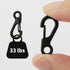 SWATOM Small Mini Carabiner Clip Tiny Spring Snap Hook Keychains, Micro Carabiners for Outdoor Hiking Fishing Camping