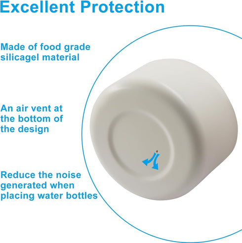 Seimneire 2Pcs 24oz, 2.88 Inch Silicagel Boot Water Bottle Protector for Owala Cream Anti-Slip Base Cover, Compatible