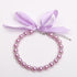 Dog Cat Pearls Necklace Collar, Bling Accessories and Ribbon Bow Pet Jewelry for Female Dogs Cats Small Medium (XL,