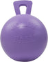 10 Inches/X-Large, Jolly Pets Tug-n-Toss Heavy Duty Dog Toy Ball with Handle, Light Purple