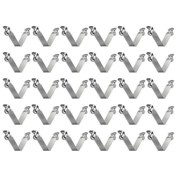 HARFINGTON 30pcs Double Button Kayak Paddle Snap Spring Clip - 9x10x60mm for Tent Umbrella Camping