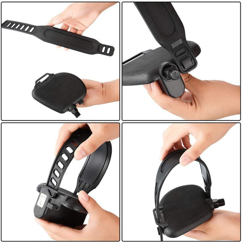 Heavy Duty Adjustable Exercise Bike Pedal Straps, Universal Fit for Most Bike Pedals, Home or Gym