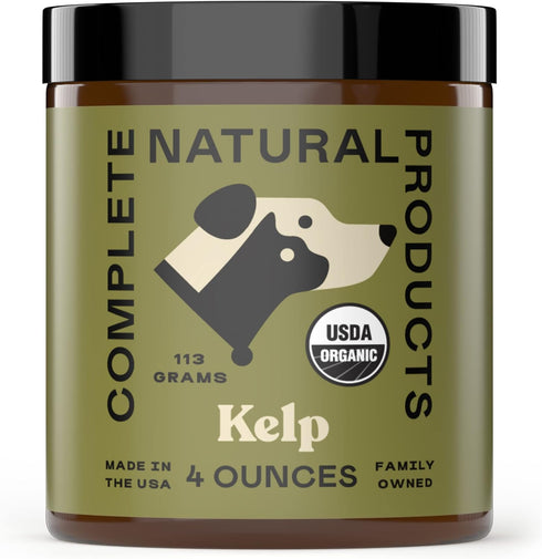 Complete Natural Products Organic Kelp Powder - 4oz - Pure Organic Kelp Powder for Pets