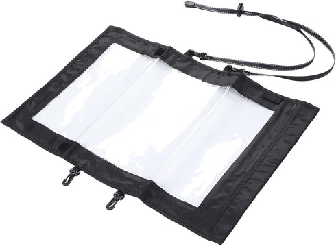 Waterproof Folding Storage Pouch for Outdoor Hiking Camping, Military Map Pouch Holder, Transparent Map Case