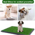 2 Dog Grass Puppy Training Pee Pad with Tray, Dog Potty with Replacement Artificial Grass Pads, Portable Pet Toilet