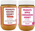 100% (17oz BUDDY BUDDER Awesome Apple + Banging Bacon, Natural Dog Peanut Butter, Healthy Dog Treats - Made in USA