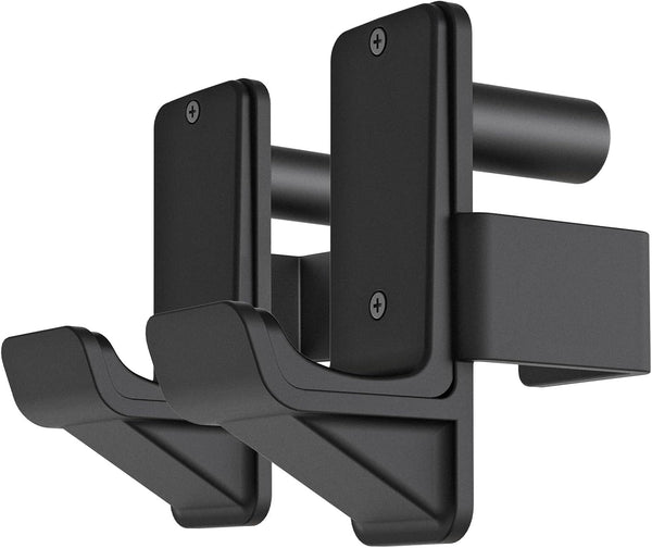 Kipika J-Hooks for 2" x 2" Power Rack, Heavy Duty Steel Hooks with Rubber Pads, Set of 2