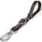 Leather Short Dog Leash, Adjustable Length, Extra Thick Genuine Handmade with Heavy-Duty Hardware, Strong Traffic Pet