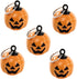 5 Pcs Pumpkin Bells Halloween Ornaments, Cartoon Keychain Pet Bells, Dog Collar Bell Decor Accessories