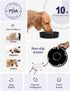 LE TAUCI Skull Black Ceramic Slow Feeder Dog Bowls for Small Breed, 0.6 Cups Puzzle Bowl for Fast Eaters