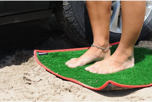 DORSAL Roll-Up Surf Mat for Beach Changing - Vibrant Red