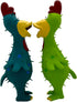 Hoiasem 2 Pack 10 Inch Latex Polka dot Burr Chicken Dog Toys that Oinks for Medium Large Dogs