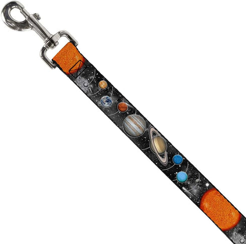 Dog Leash Solar System Sun Planets Stars 4 Feet Long 1.5 Inch Wide
