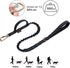 EXCELLENT ELITE SPANKER Tactical Military Dog Leash, Space Aluminum Hook Clips, Elastic Bungee Rope with 2 Handles