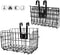 HOMEE Folding Rear Bike Basket | Wire Mesh Fold-Up Detachable Bag for Mountain Bike Accessories (1 Pack)
