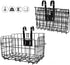HOMEE Folding Rear Bike Basket | Wire Mesh Fold-Up Detachable Bag for Mountain Bike Accessories (1 Pack)
