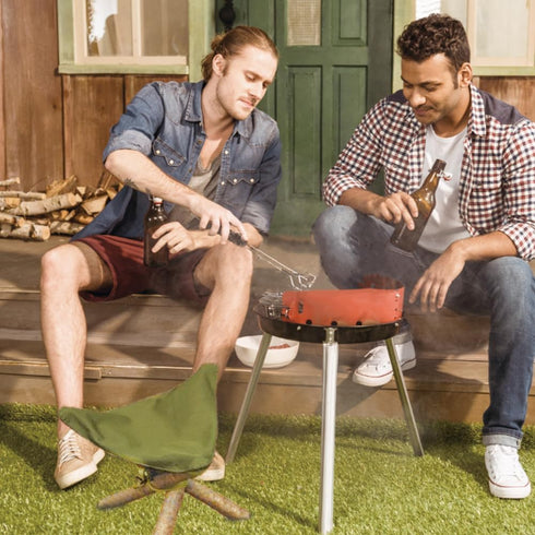 3 Backpacking Tripod Stool Cloth Chair, Mini Folding Camping Stool Portable Legs Super Compact Canvas Seat for Outdoor