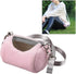 Portable Round Hamster Carry Bag, Outdoor Travel Pet Storage Bag, Pink