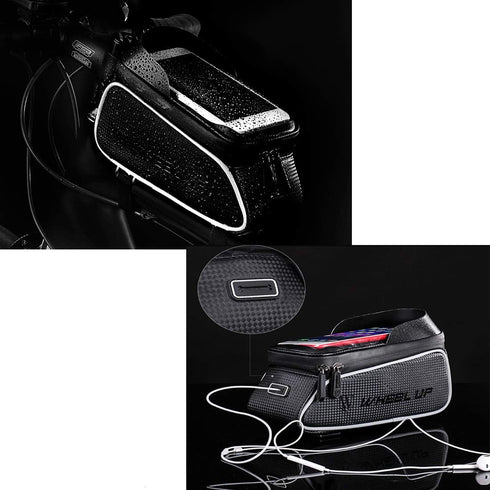 Universal Bike Phone Holder - Black Handlebar Mount, Compatible with iPhone 15/14/13/12/11/10, Samsung Galaxy S8 Plus
