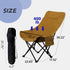 1 2 Smartmak Oversize Portable Sauna Chair, High Back Quick Folding Chair, Adjustable Angle, with Storage Bag,
