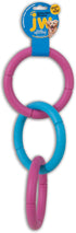 JW Pet Interactive Rubber Tug & Chew Toy, Large, Colors May Vary
