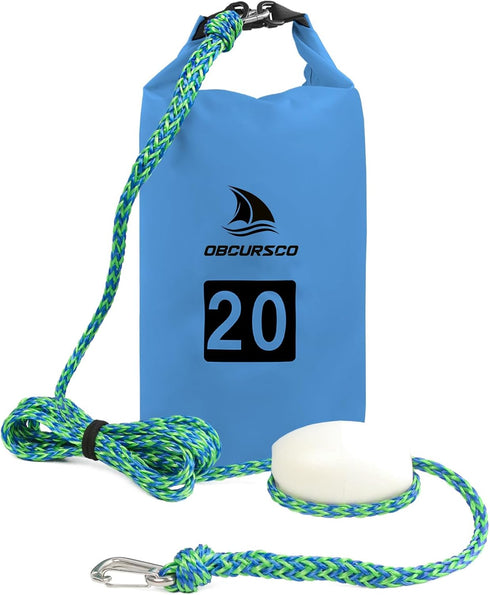 Obcursco 20L Jet Ski Anchor Kit, 2 in 1 Sand Bag Anchor for PWC, Kayak, Jetski, and Watercraft