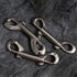 2 Pcs Double Ended Lead for Dogs - Zinc Alloy Bolt Snap Hooks for Diving Dog Leash Key Chain