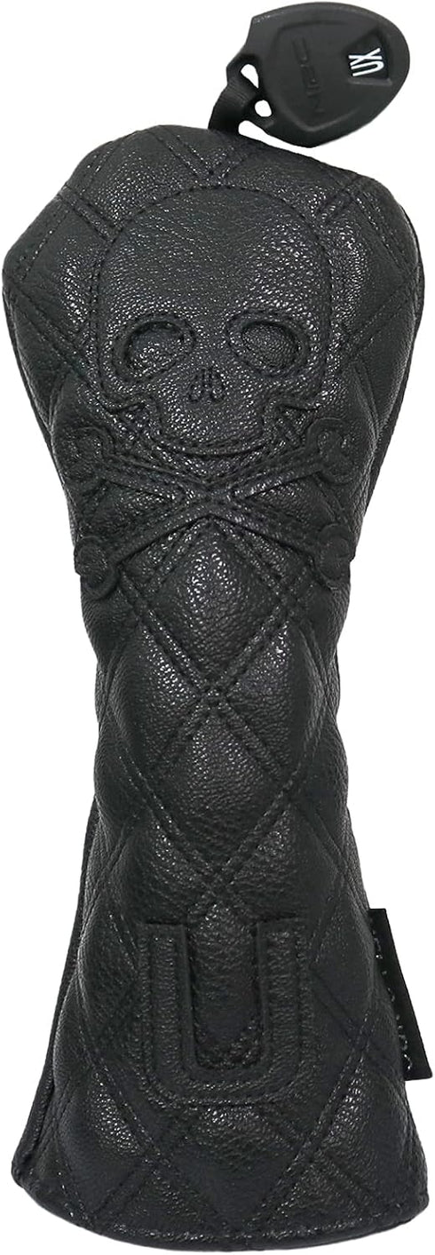 HELLO NRC Golf Club Head Cover, Black/White Wood Cover for 460cc Fairway Woods & Hybrid with Rotating Number Labels