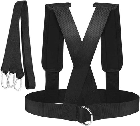 Sled Harness Tire Pulling Harness, Pull Strap for Sled Training Fitness Weight Training Equipment