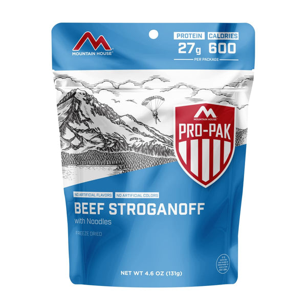 Mountain House Beef Stroganoff Pro-Pak | High Protein | Freeze-Dried Camping Meal