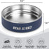24oz Stainless Steel Dog Bowls with Rubber Bottom Non-Slip Double Wall Metal Outdoor Dog Food and Water Bowls Weighted Insulated Pet Feeding Bowl for Small,Medium Sized Dogs or Cats