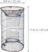 3pcs Abaodam Foldable Fishing Net Basket with Nylon Mesh, Minnow Trap Cage for Crawfish, Crab, Shrimp Portable