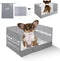 HQ4US 4LEGS Dog Litter Box, Puppy Pee Pad Holder Foldable, Small Indoor