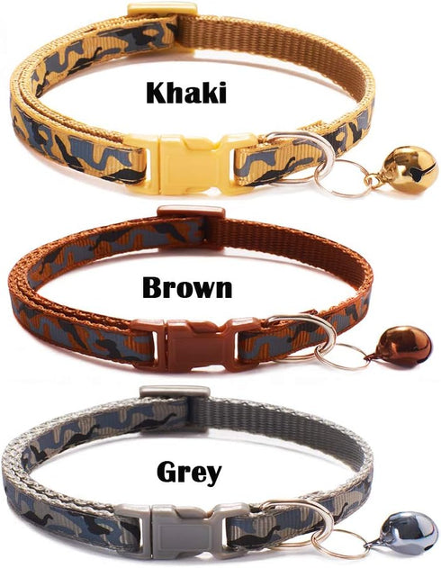 Love Dream Puppy ID Collars - 12pcs Adjustable Breakaway Collars with Bell for Litter Identification (Small 7.9"-12.6")