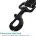 Heavy Duty Dog Leash 6ft Long - Traffic Padded Two Handle Nylon Leashes for Large or Medium Dogs - Reflective Dual