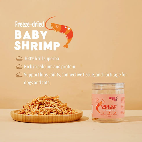 Freeze-Dried Single Ingredient Dog Treats, Baby Shrimp