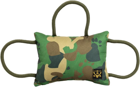 Operation Good Boy Bite Pillow Tug Toy for Dogs - Tri-Handle Design Used by Military Trainers - Reinforced Polyester