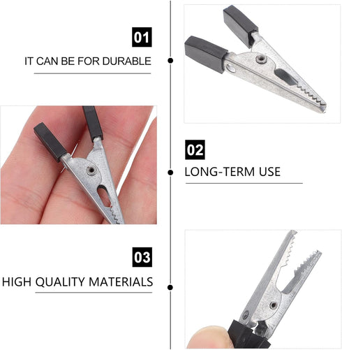TEHAUX Parakeet Food Cage Metal Hook Clip - Bird Cage Locks, Anti-escape Clips, 20pcs Accessories