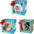 Faygeal Interaction Robotic Plush Cats Toy with Intelligence Sensors and Traction Rope for Craw Learning Lovely Comfort
