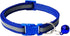CHBORCHICEN 2-Pack Adjustable Footprint & Reflective Cat Collar with Bell, Basic Dog Cat Collar (X-Small, Blue)