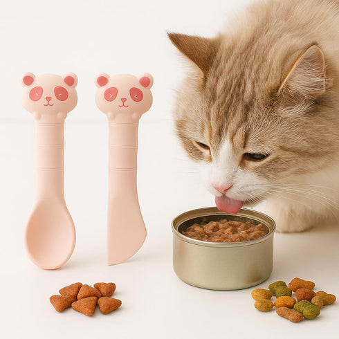 Small Spatula For Short Can, Cat Food Scoop, Wet Food Spoon For Dog Or Cat, Open Canned With Spatula, Manual Can Opener
