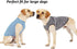 Striped Cotton Dog Shirts by WEONE, Breathable T-Shirt for Small Medium Large Dogs, Black Blue M
