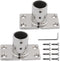 SHENGHUISS 316 Stainless Steel Boat Hand Rail Base, Marine Hardware Railing Fitting with Installation Accessories