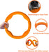 LaRoo Floating Flying Dog Disc Toys, Summer Pet Training Outdoor Chew Toys for Medium and Large Dogs (Large Orange/30cm)