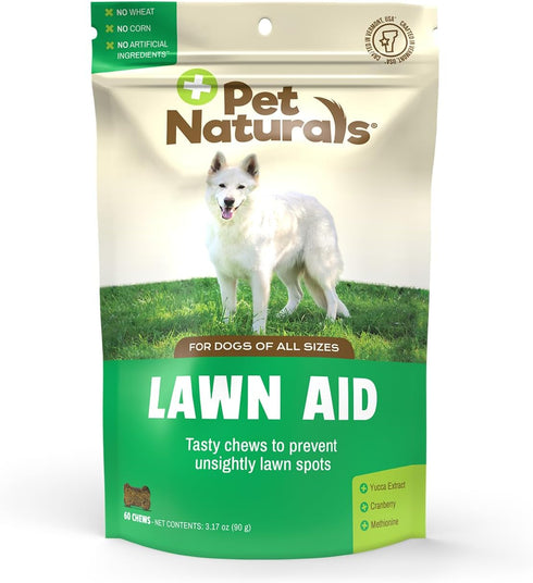 Pet Naturals Lawn Aid Dog Urine Neutralizer, 60 Chicken-Flavored Chews, Healthy Treats for PH Balance