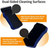 LYCLEAN 2 0.4-0.6 Inch Magnetic Fish Tank Glass Cleaner, Dual-Blades Algae Scraper Glass Cleaner Scrubber