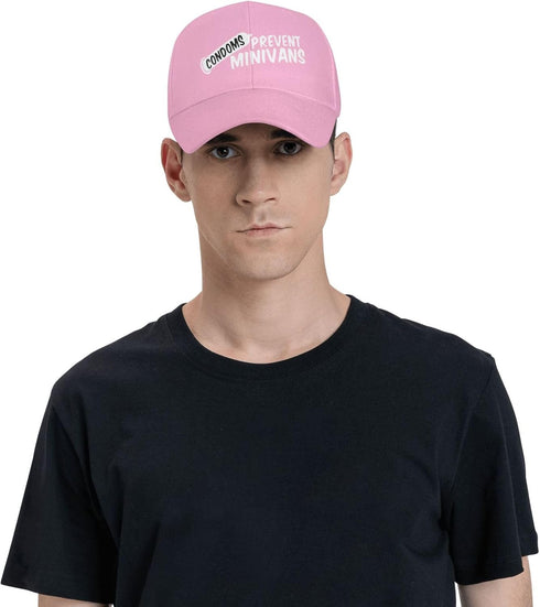 WUTUGY Condoms Prevent Minivans Classic Dad Hat Adjustable Outdoor Baseball Cap Trucker Hats Women Men