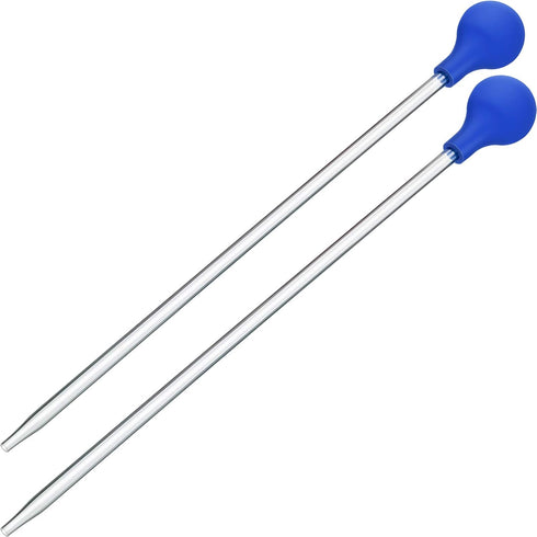 Boao 2 Sets Long Pipette for Fish Tank, Coral Food Feeder, Long Syringe for Marine Fish Reef Aquatic Plants